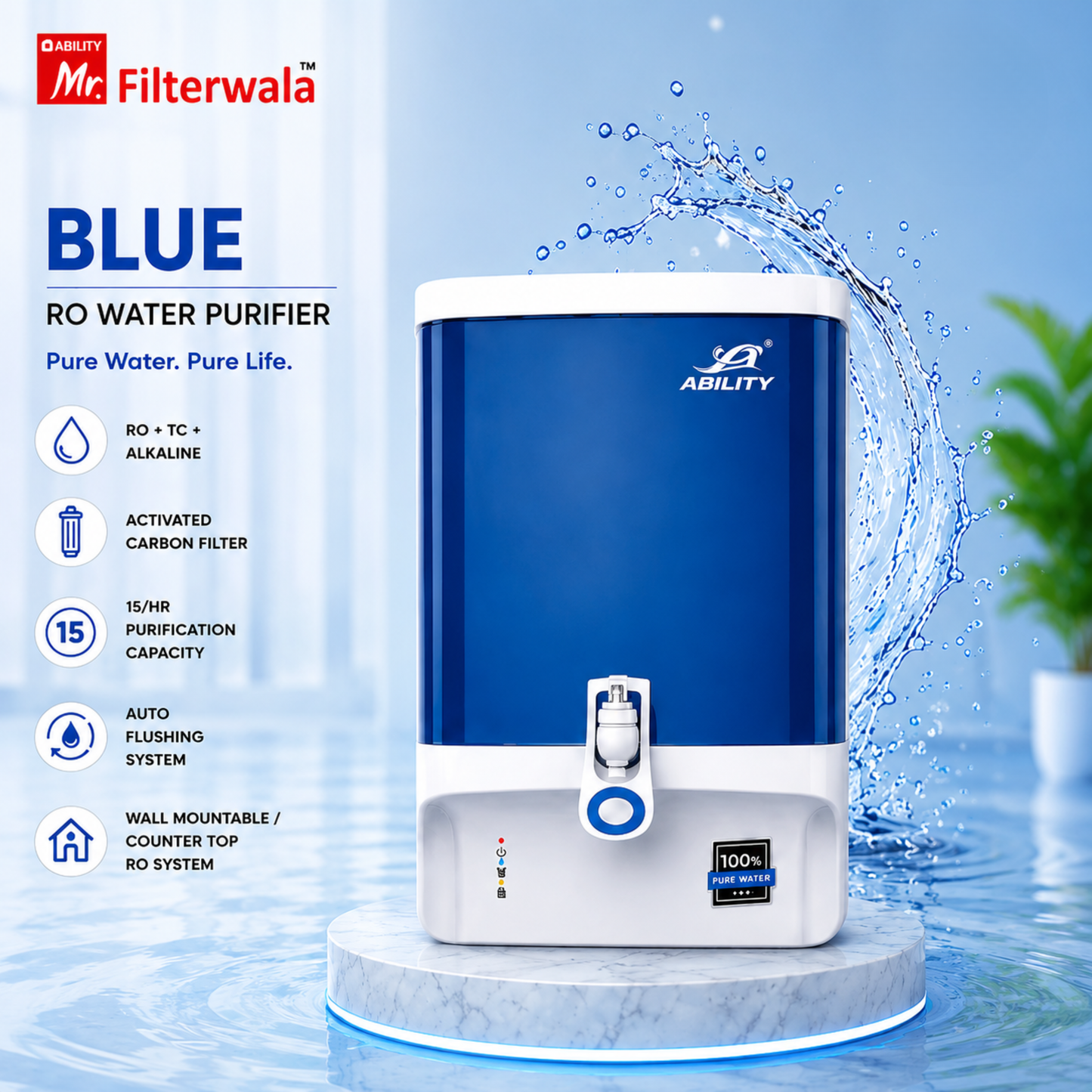 AB-AQUA TECH RO Water Purifier
